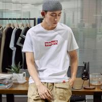 	唐狮2019夏季新款短袖T恤男圆领纯棉韩版潮流青少年学生打底上衣