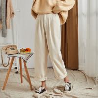唐狮2019秋新款休闲裤韩版宽松灯芯绒裤舒适直筒