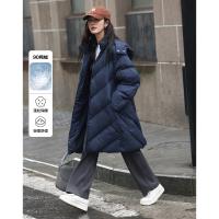 【米白经典款】2024冬款连帽可拆卸长款...