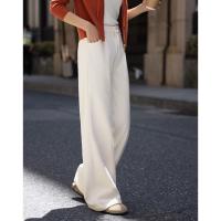【气质米色休闲裤】2024冬款百搭立体竖...