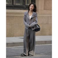 【静奢老钱风】2024冬款都市翻领保暖宽...