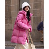 【温柔甜美】2024冬款中长款连帽时尚简...