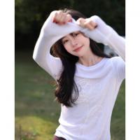 【空气慕斯打底】秋季艺术感线条印花圆领打...