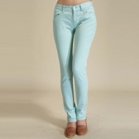 春冬 唐狮正品女士精致多彩直筒牛仔长裤 ...