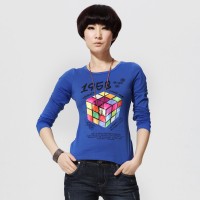 秋装 唐狮情侣款女装韩版圆领长袖T恤衫 ...