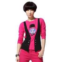 春装 唐狮女装圆领印花T恤 #11132...