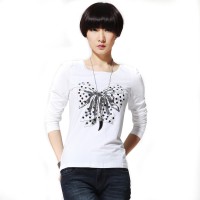 春装 唐狮女装韩版圆领长袖T恤 #111...
