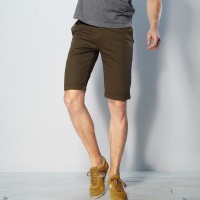 夏装 唐狮正品男腰头撞色嵌条休闲中裤#6...