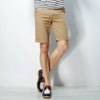 夏装 唐狮正品男腰头衬条纹休闲中裤#61...